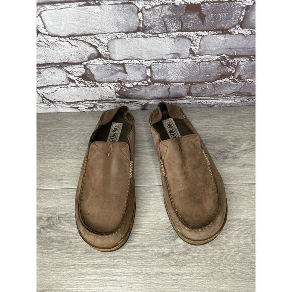 OluKai Moloa Brown Toffee Leather Slip On Loafers Casual Shoes Men Sz 9M US/42EU main image 5